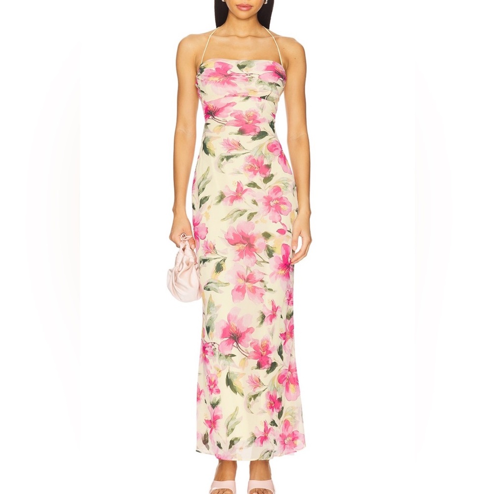 More to Come Gabriella Maxi Dress in Yellow Floral